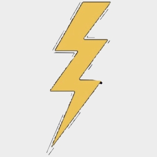 Yellow Lightning Bolt Vsco Stickers Cliparts Cartoons Jing Fm